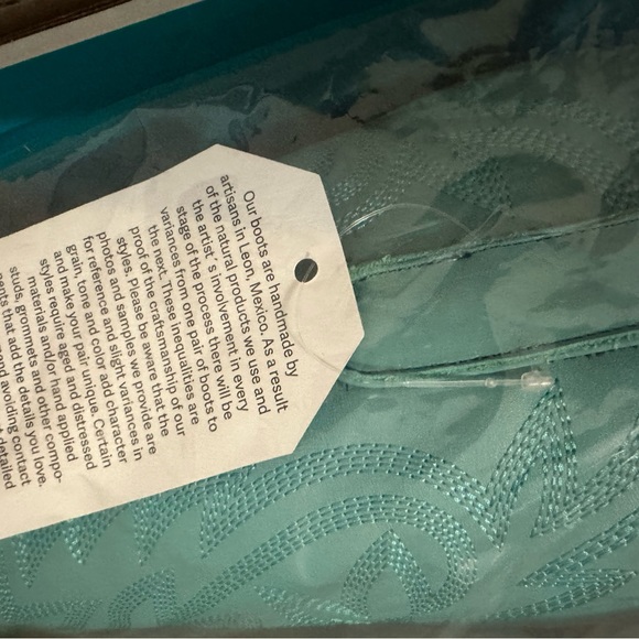 NWT Lane Smokeshow boot in glacier teal/turquoise blaze, 7.5 - Picture 8 of 13
